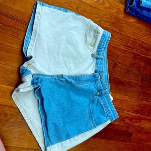Two toned shorts